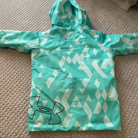 Under Armour YXL, Coldgear, Infrared, Powerline, Winter Jacket. Mint Green. - Picture 3 of 14